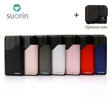 Оригинальный Suorin Air Starter Kit 400 мАч встроенный аккумулятор 2 мл картридж Портативный испаритель электронная сигарета комплект VS compact 14 Комплект