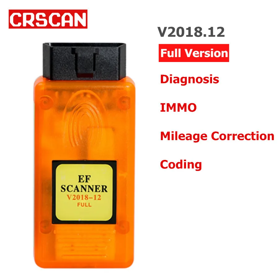 

V2018.12 E/F Scanner II Full Version for BMW Diagnosis + IMMO + Mileage Correction + Coding