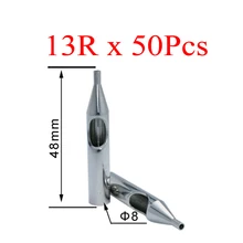 Советы по татуировке для игл 50 шт. насадки из нержавеющей стали наконечники для татуировки SST-311-13RT