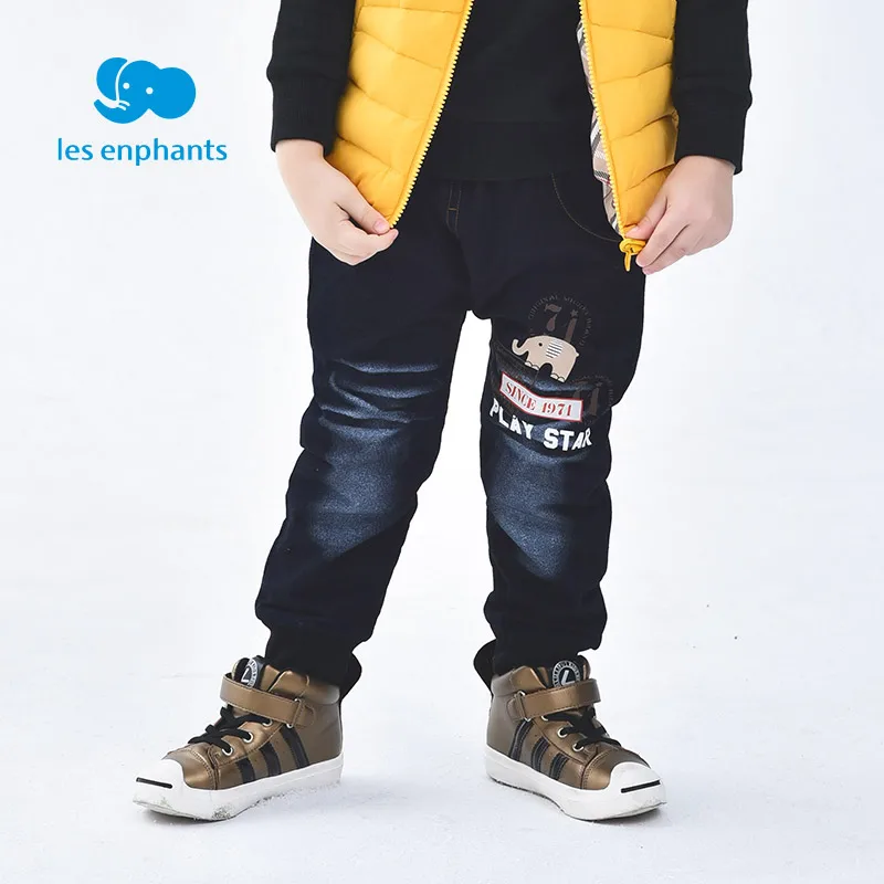 Les enphants 2018 Новая мода Дети Длинные штаны для мальчика зимние брюки середины талии