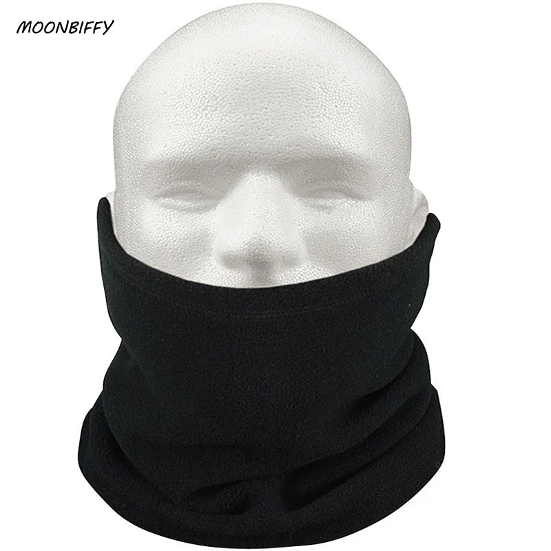MOONBIFFY, 3 в 1, многофункциональный шарф, унисекс, для мужчин, женщин, флис, тепловой снуд, шапка, грелка на шею, шарф, бини, Балаклава