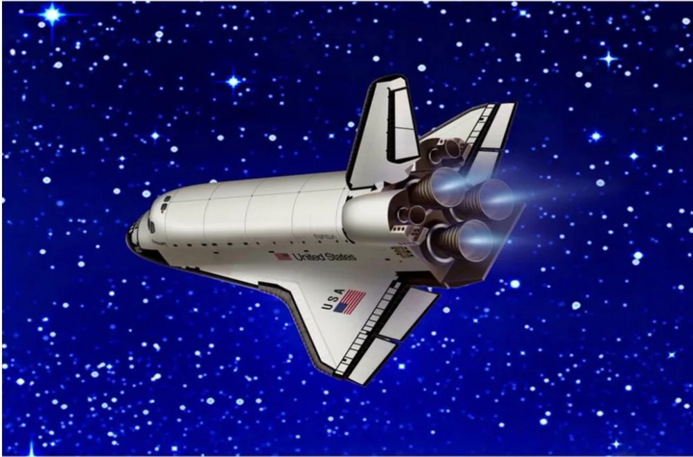 カスタムフォト3d壁紙スペースシャトル飛行士スター隕石装飾画絵3d壁ルーム壁画壁紙 Photo 3d Wallpaper 3d Wallpapermural Wallpaper Aliexpress