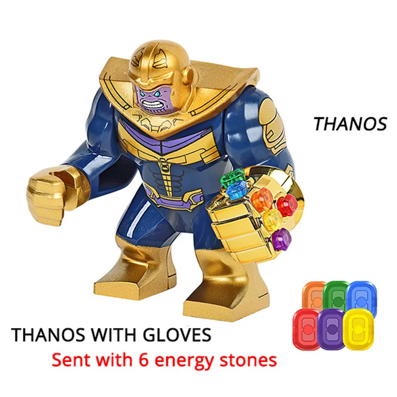 Thanos строительные блоки энергетические камни перчатки Marvel Новые Мстители 4 эндигра Совместимость с супер герой кирпичи игрушки строительные блоки