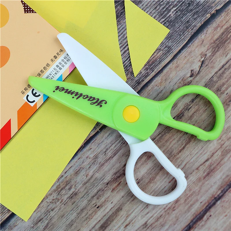 Child Scissors For Toddlers Safety Scissors DIY Photo Plastic Student  Scissor Paper-cutting For Kids Children