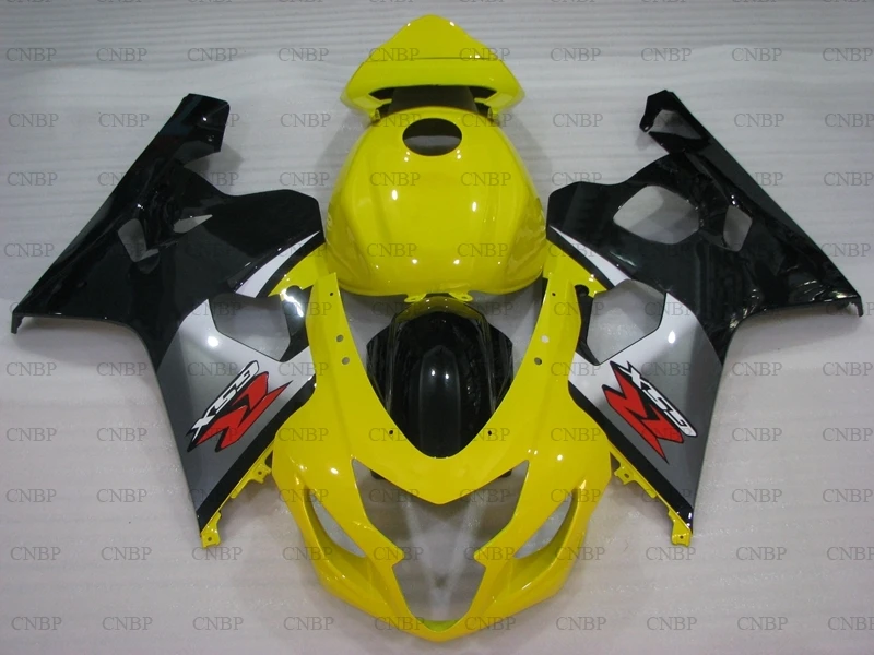 Для Suzuki GSXR600 2004-2005 K4 Abs обтекатель для Suzuki GSXR600 2005 набор обтекателей 600 2005 желто-черные обтекатели - Цвет: COMPRESSION mold