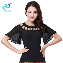 Гладкие костюмы для бальных танцев, топы для латинских танцев, ча-ча, фламенко, блузки, современные стандартные наряды, танго, вальса, сальсы, самбы, топы