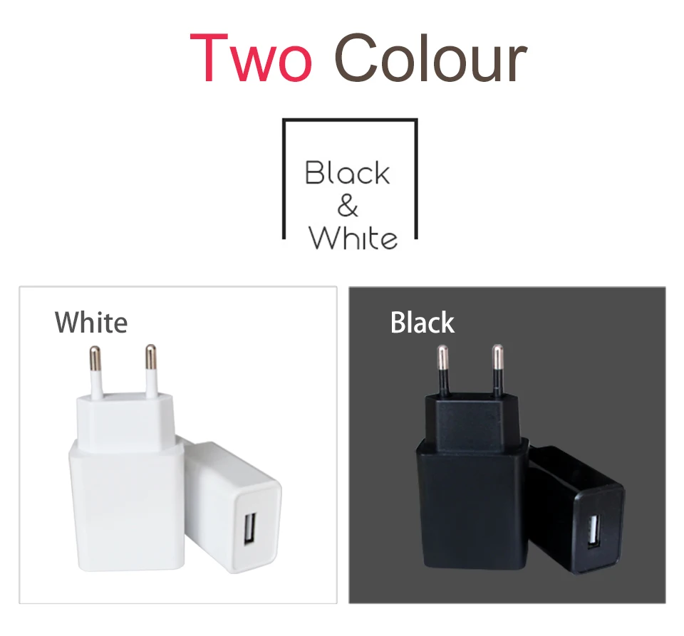 1PC CE Certification EU EUR Charger 5V1A 5V2A USB For Mobile Phone Charging and Electronic Device charging Travel in Europe (4)