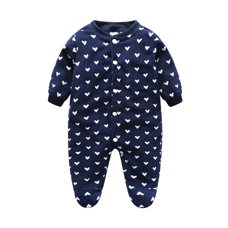 ᗐAutumn Winter Baby ჱ Rompers Rompers Warm Clothes Long ...