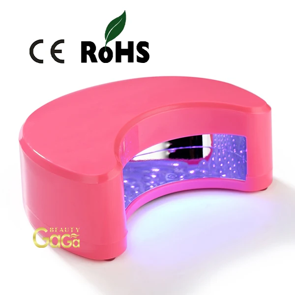 

Beauty Moon Shape Sliver Color 9w Led UV Curing Lamp Nail Gel Polisher Dryer Tool Fast Dryer Pro Fashion Salon Nails Product