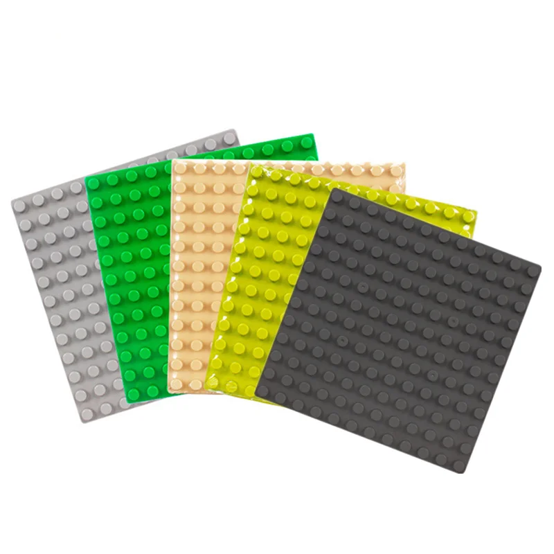 

Big Size Diy Building Block Base Plate 144 Dots Single Sale Compatible with Legoingly Bricks Duplo Toys for Children Baby Gifts