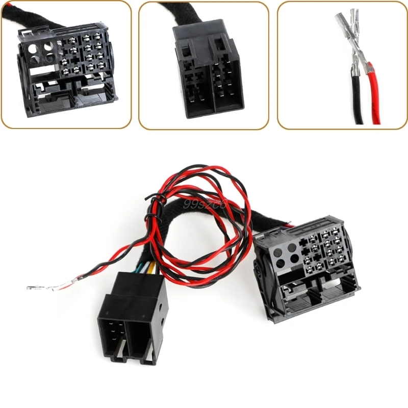 ISO к квадратоку Canbus кабель адаптера для RCD330 RCD510 RCD310 RNS510 Конверсионный Polo Jetta Golf Tiguan