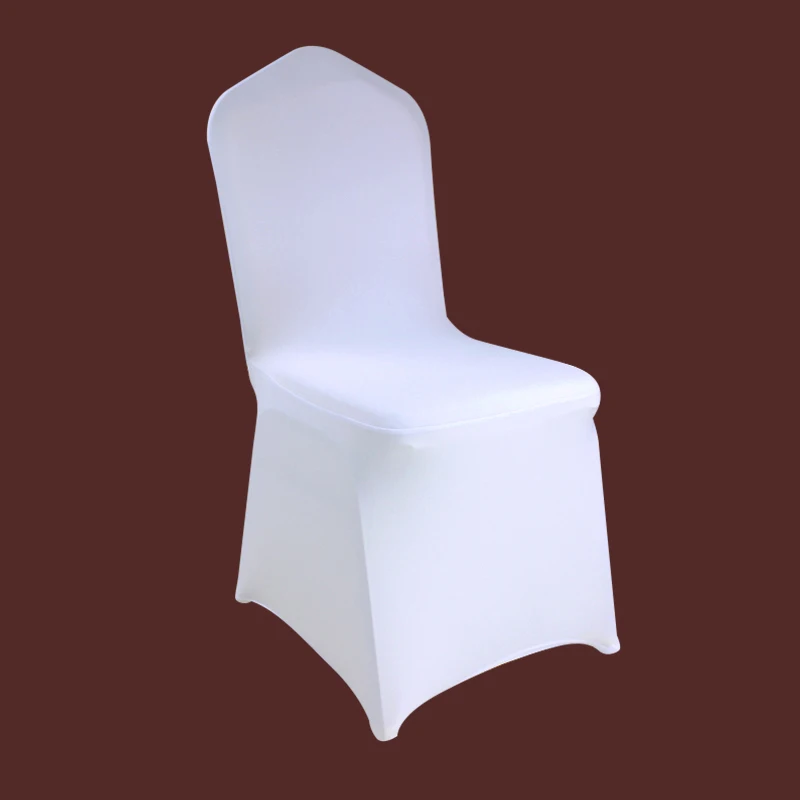 100 PCS wedding chair covers for weddings white stretch elastic chair covers spandex cover for chairs