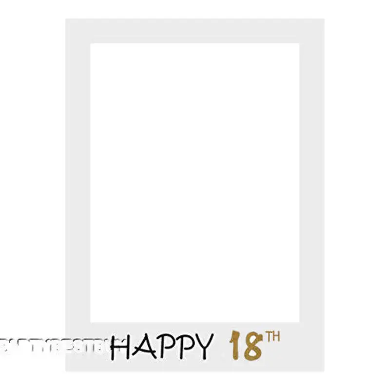 Новейший С Днем Рождения 30-й 40-й фото стенд реквизит 30 40 50 лет День рождения рамка фоторамка юбилейные праздничные украшения - Цвет: 18 th