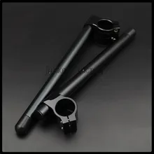 Черный Мотоцикл Универсальный Гоночный CNC алюминиевый заготовка отдельный руль 31 мм 32 мм 33 мм 35 мм 37 мм 39 мм 41 мм 51 мм