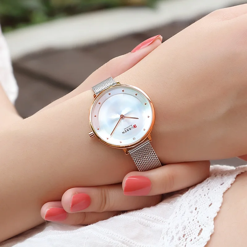 

Curren Watch Luxury Women Watches Silver Quartz Stainless Steel Small Women Watches Top Brand Luxury Women Watches Waterproof