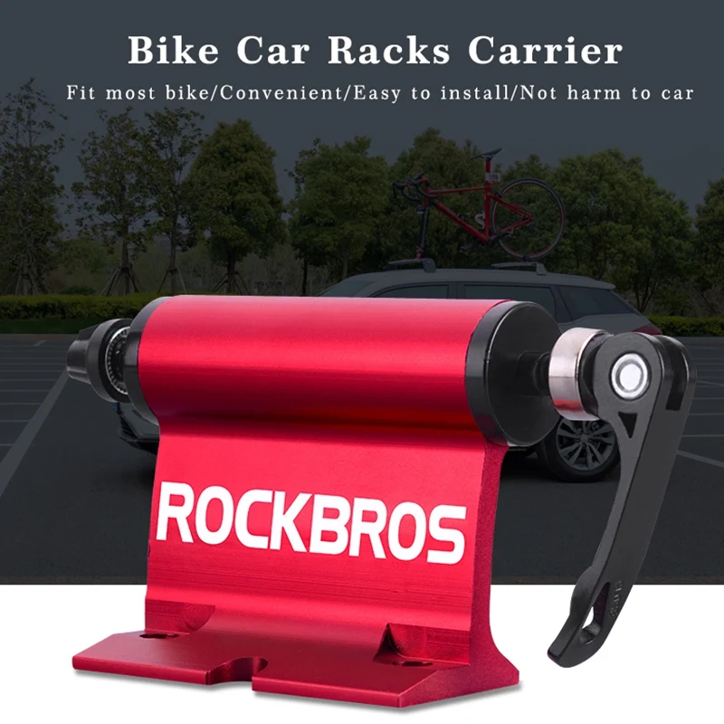 Clearance ROCKBROS Bike Bicycle Car Rack Carrier Quick-Release Alloy Fork Bicycle Block Mount Rack For MTB Road Bike Bicycle Accessories 4