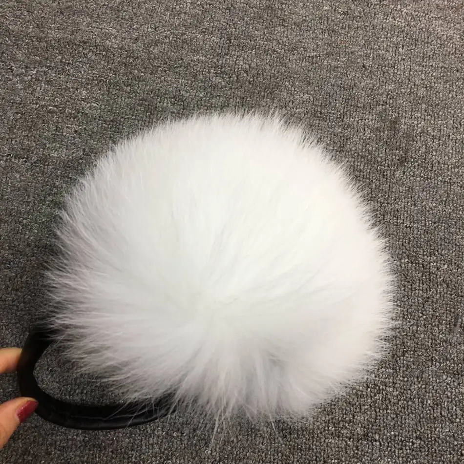 natural fox fur winter earmuffs  (30)