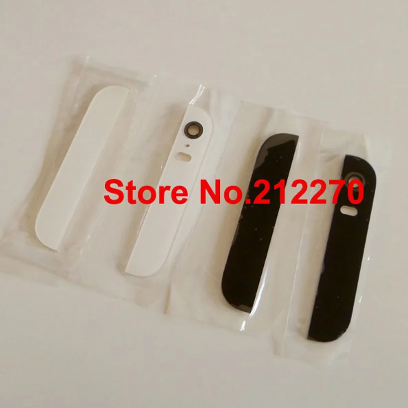 imágenes para 50 set/lot Nueva Top & Bottom Vidrio Cubierta de La Contraportada Con la Lente de la Cámara Difusor de Flash Para el iphone 5S Con Adhesivo negro/Blanco imágenes para 50 set/lot Nueva Top & Bottom Vidrio Cubierta de La Contraportada Con la Lente de la Cámara Difusor de Flash Para el iphone 5S Con Adhesivo negro/Blanco