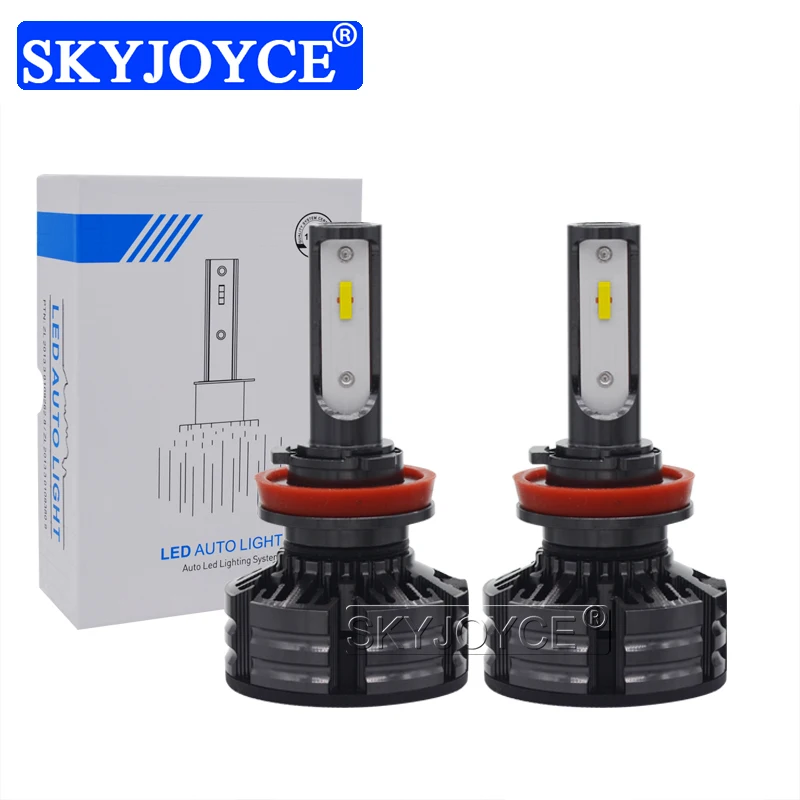SKYJOYCE 1 комплект Автомобильные фары H11 светодиодные H4 лампы с чипами CSP 50 Вт 9000LM 6000 К