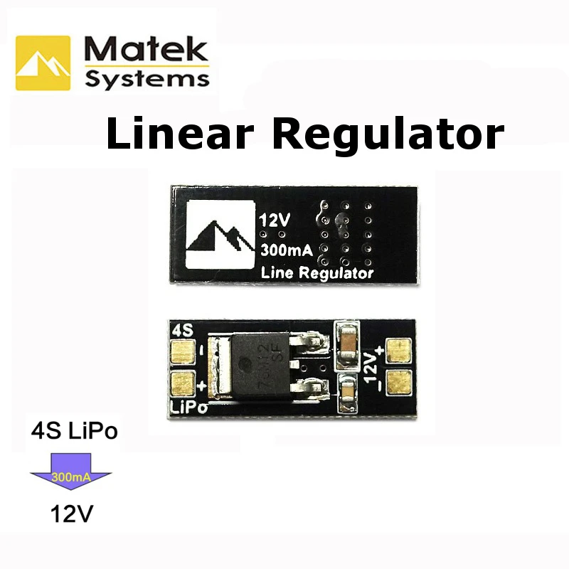 

Best Sale Matek 4S Lipo To 12V Linear Voltage Regulator Regulate Module For FPV Camera Multicopter Accessories