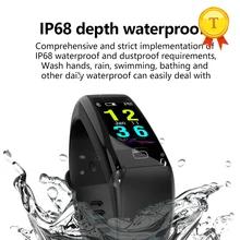 Ip68 реальные плавать Водонепроницаемый Смарт-браслет пульсометр крови Давление Кислорода Смарт часы для ios android PK mi Группа 2