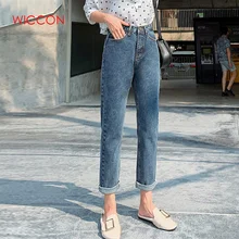 Большие размеры, женские джинсы, шаровары длиной до щиколотки, с покрытием, высокая талия, мама, Джинсы бойфренда для женщин, Повседневная Уличная одежда, новинка