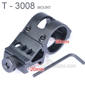 

1PC T3008 30mm Ring Tactical Scope Sight Flashlight Laser Mounts 20mm Standard Picatinny Weaver Rail