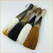 Китайский ручка-кисть для каллиграфии шерстяные ласка множество волокон щетка медведь волос Щетка в форме Хоппер китайская живопись поставки