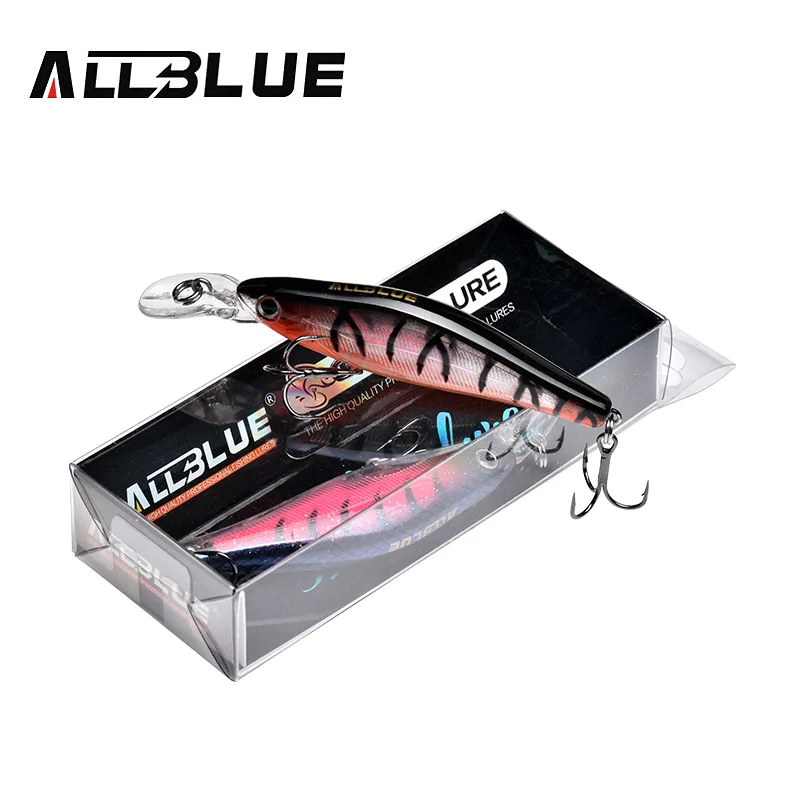 ALLBLUE SLUGGER 65SP Профессиональная 3D Shad рыболовная приманка 65 мм 6,5 г подвесной воблер гольян 0,5-1,2 м бас приманка для щуки рыболовные снасти