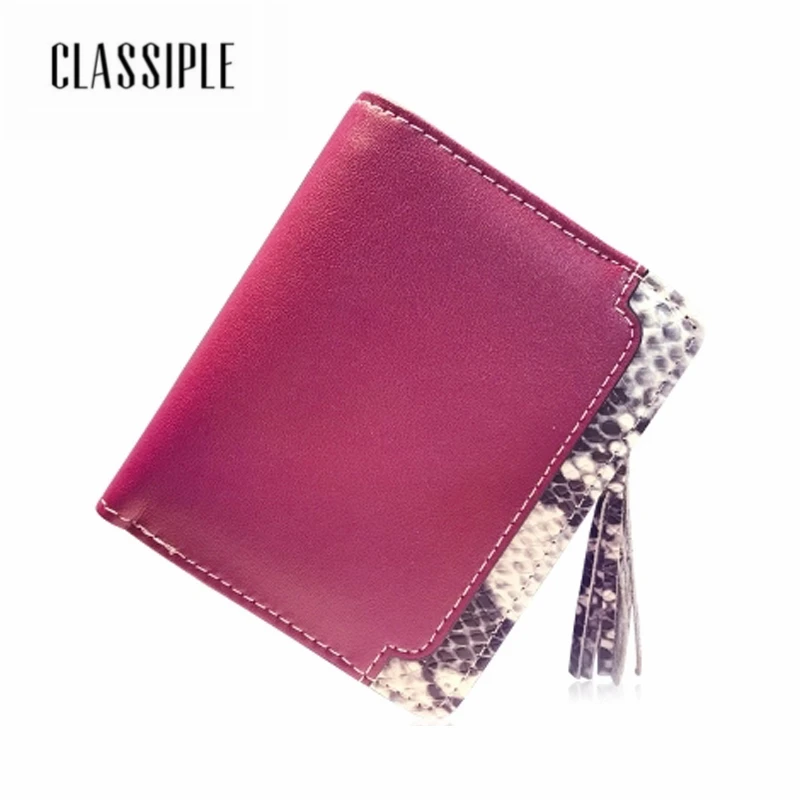 

Fashion Women Short Wallet Cow Split Leather Wine Red New Small Females Wallets Lady Mini Card Holder Wallet Girls Credit Card