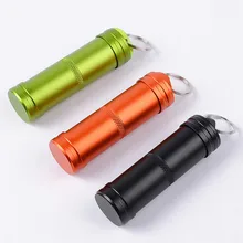 Поход Шестерни на открытом воздухе может таблетки емкость для бутылок коробка ножи Брелок водонепроницаемый контейнер Набор предметов на случай чрезвычайной ситуации Выживание Охота путешествия подшипник