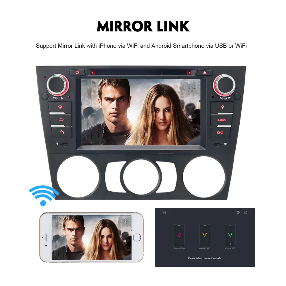  Octa Core 4G+32G Android 9.0 Car Radio Video Car GPS Navigation Player DAB+ for BMW 3 Series E90 E9
