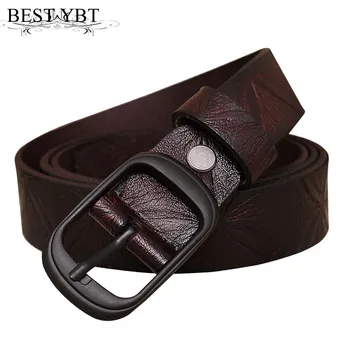 

Best YBT Women Belt Imitation leather Alloy Pin buckle Belt cowboy pants embossed High Quality Hot Selling New Arrive Belt