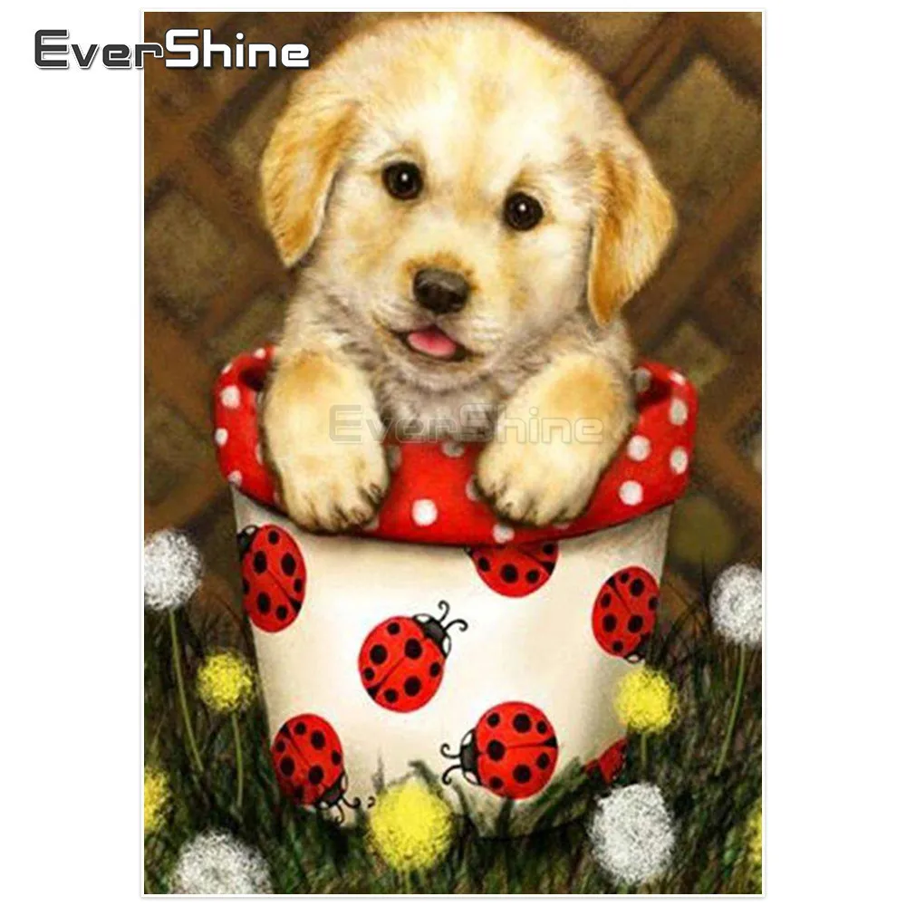 

Evershine Diamond Painting Cross Stitch Animal Diamond Embroidery Pattern Handmade Diamond Mosaic Painting Rhinestone Decoration