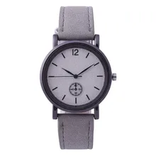 Korean version Fashion Woman Leather Band Analog Quartz Round Wrist Watch Korean version Fashion Woman Leather Band Analog Quartz Round Wrist Watch
