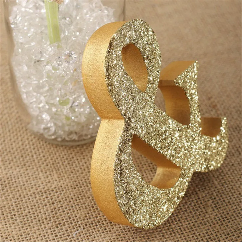 

Wooden DIY Festival Party Wedding Signs 3pcs/set Home Decor Gold Powder MR & MRS Letters Ornaments Supplies Party Decoration