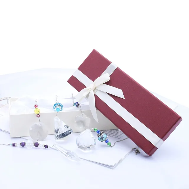 H&D Chandelier Suncatchers Prisms Glass Rainbow Maker Chakra Hanging Suncatcher Window Sun Catcher Ajándék, 5 Csomag - Image 6