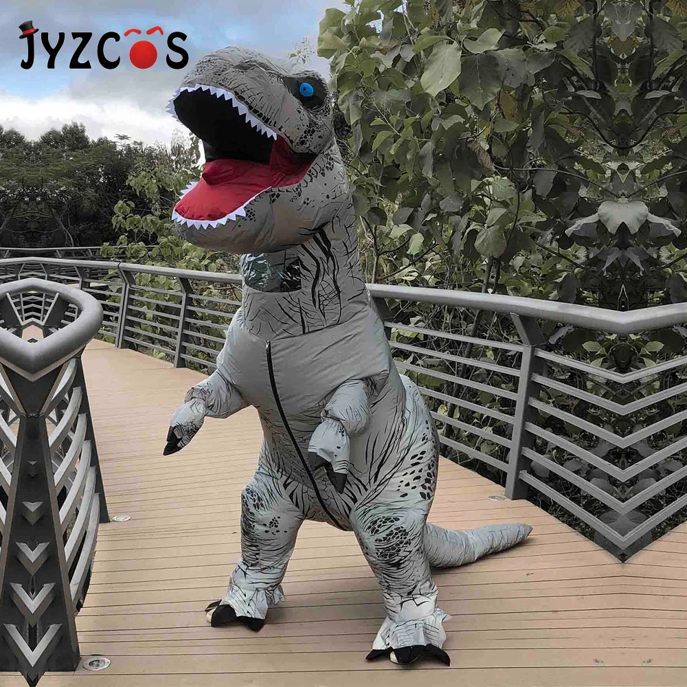 JYZCOS надувные костюмы ночного ходунка T Rex динозавра для взрослых карнавальные