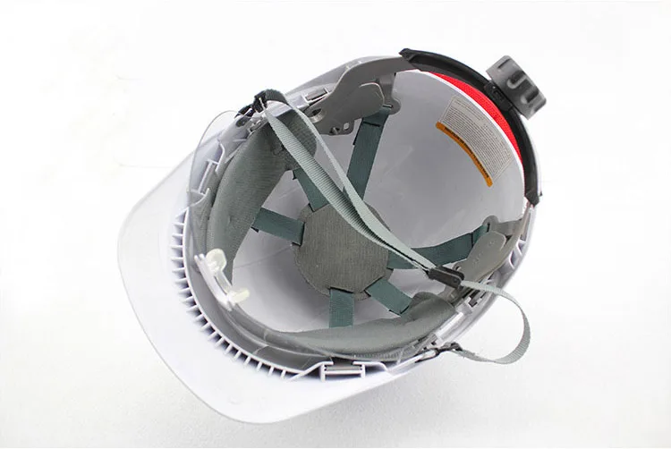 Safety Helmet With Transparent PC glasses Hard Hat ABS Construction Protective Helmets Work Cap Engineering Power Rescue Helmet (22)