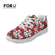 FORUDESIGNS/ г. весенние кроссовки на шнуровке для женщин, красивый череп, повседневная брендовая дизайнерская женская обувь на плоской подошве удобная женская обувь на плоской подошве