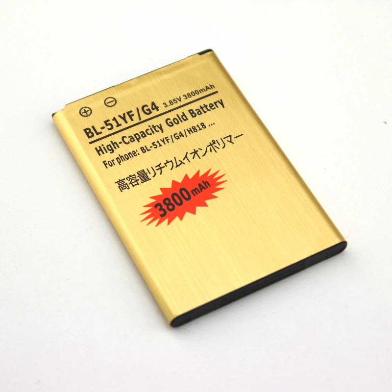 

BL-51YF G4 Battery For LG G4 H818 H810 H815 F500 VS986 LS991 F500L BL51YF 3000mAh High Quality Mobile Phone Battery
