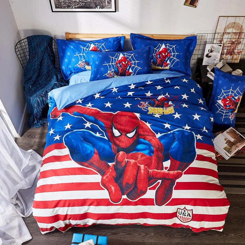 twin size spiderman bed