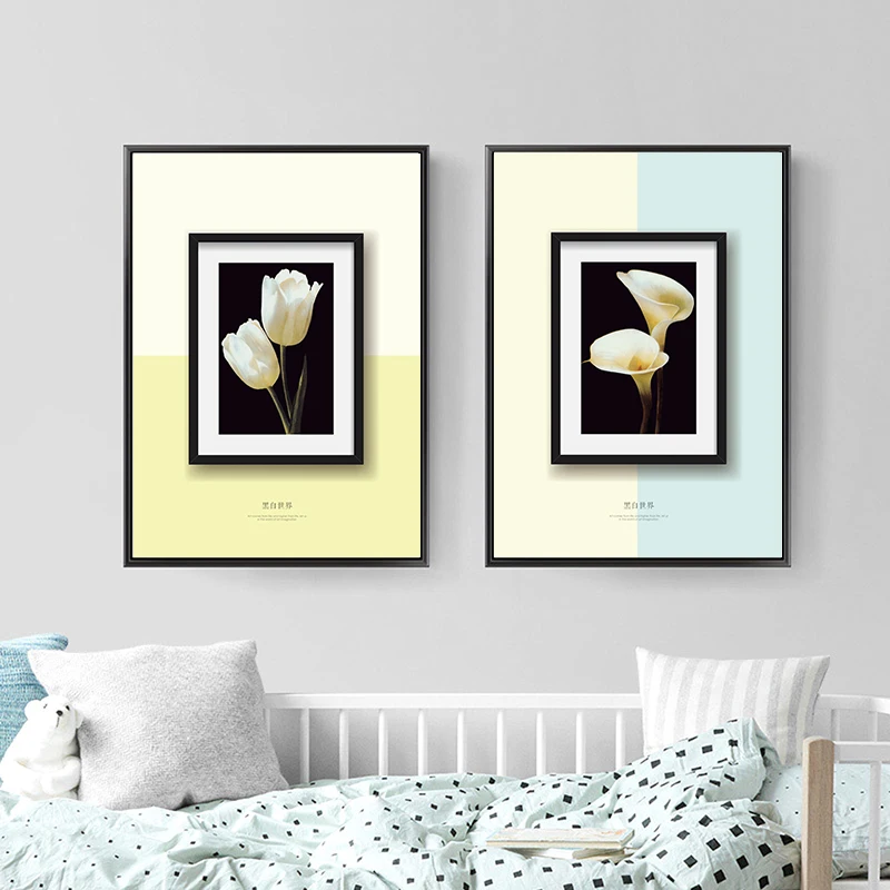 Impression Sur Toile Nordique Toile Art Peinture Noir Blanc