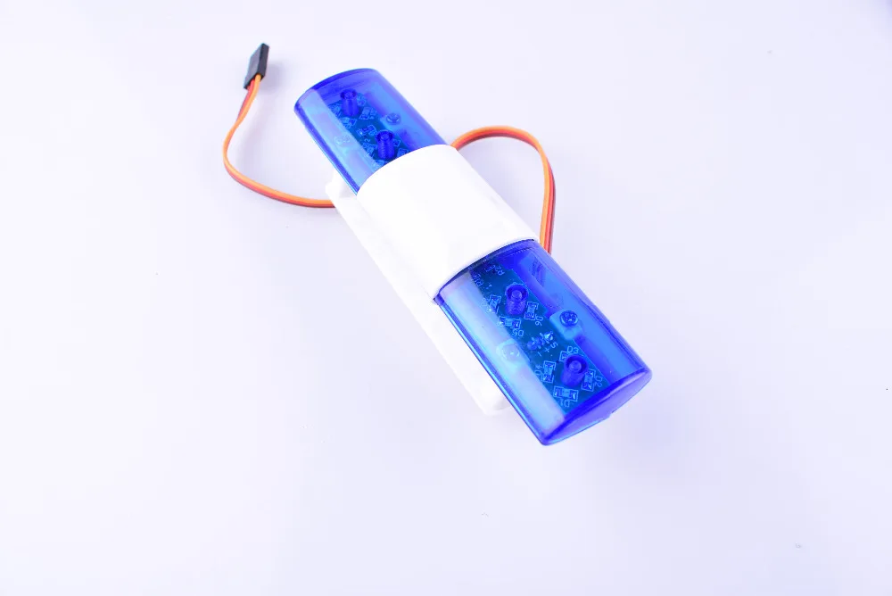 RC Car LED Flash Light Alarming Light for 1/10 Oval Style Blue For Remote Control Car RC Model Vehicle Toy