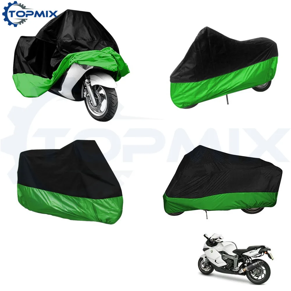 motorcycle cover-blackgreen 3