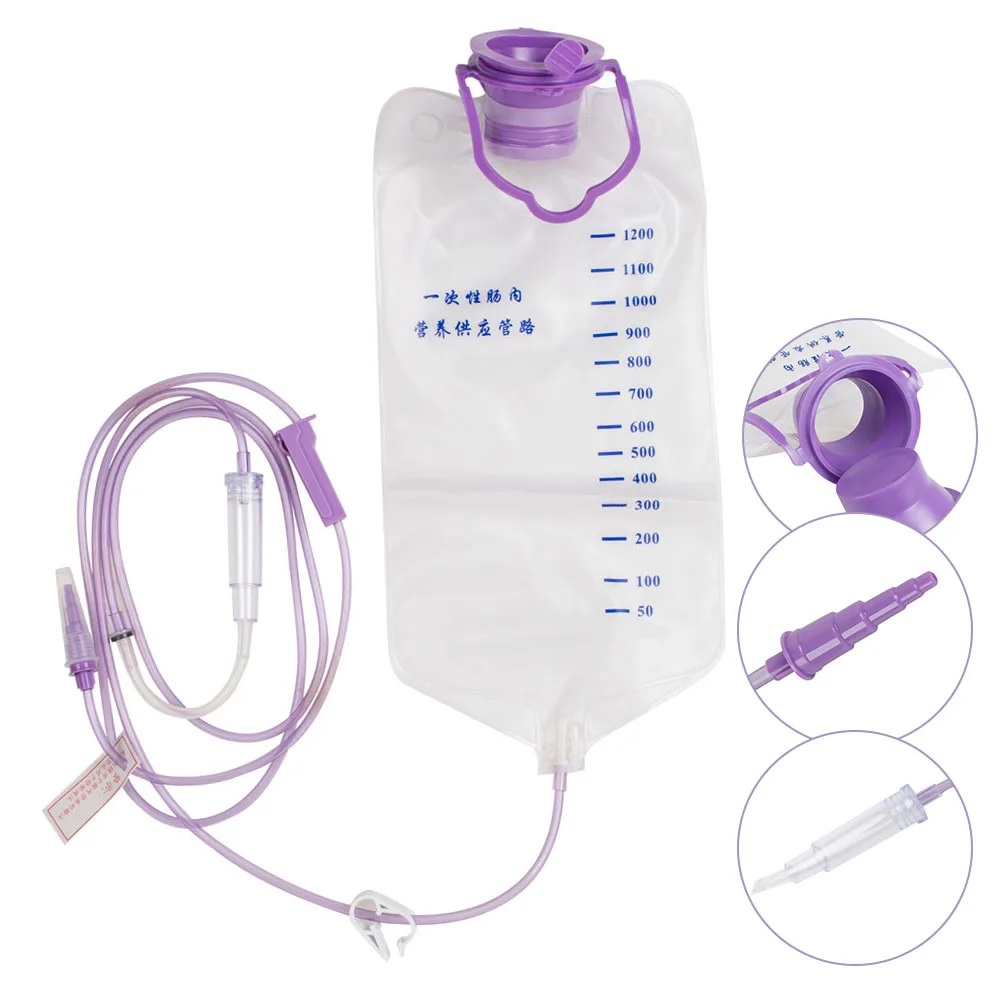 

Brace & Support 1200ml Disposable Enteral Nutrition Bag Feeding Bag Gastrointestinal Nutrition Bag