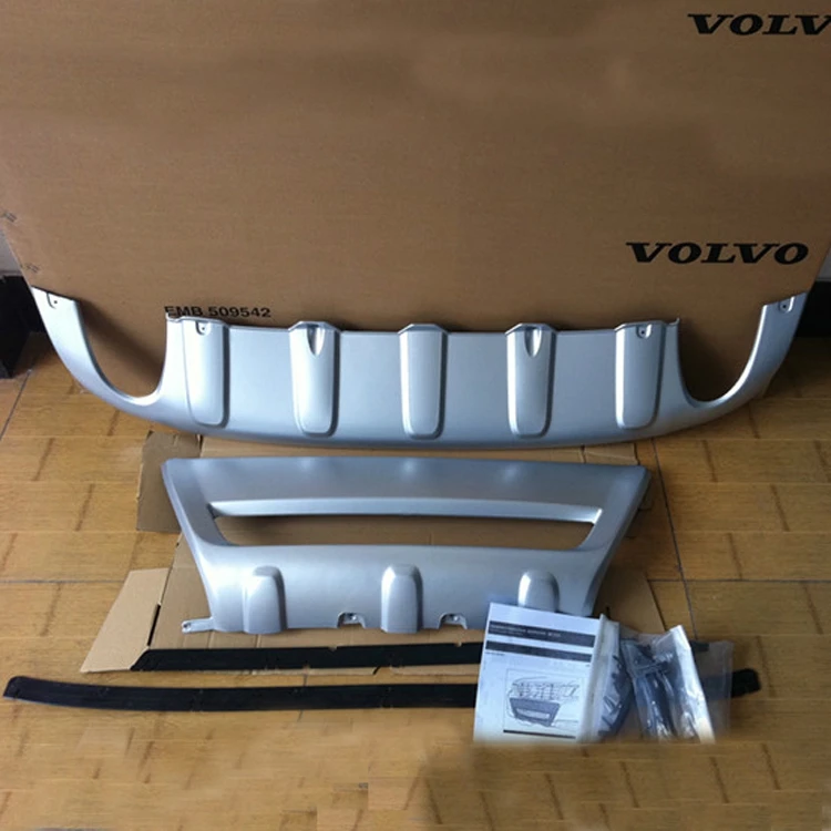 

For VOLVO XC60 2009-2013 Front+ Rear Bumper Diffuser Bumpers Lip Protector Guard skid plate ABS Chrome finish 2PES