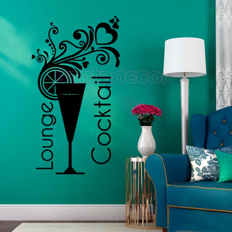 Stickers Cuisine Cocktails Lounge Vinyl Wall Sticker Decals Wallpaper