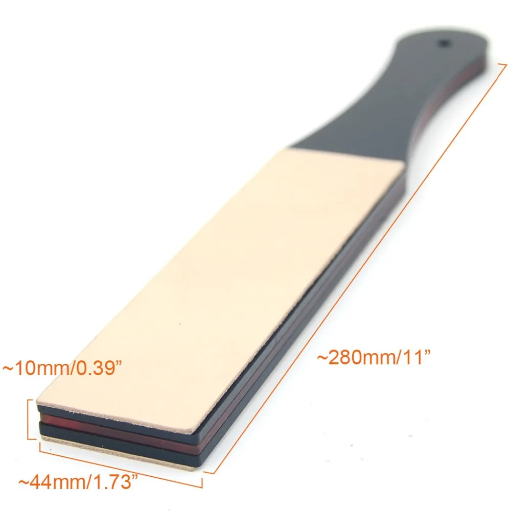 Barber Leather Sharpening Strop Men Straight Shaving Razor Knife Belt Strap Kitchen 2 Sides Sharpener DIY 4