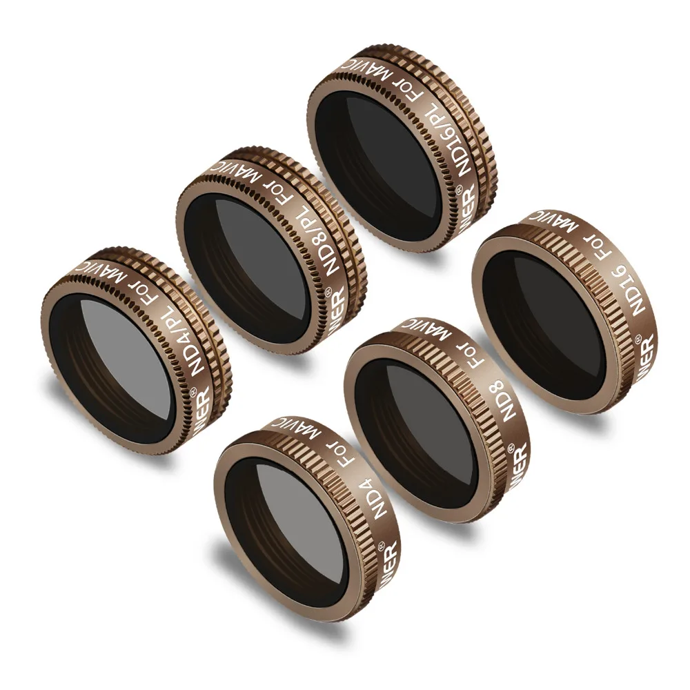 Neewer 6 Pieces Pro Lens Filter Kit for DJI Mavic Air Drone Quadcopter